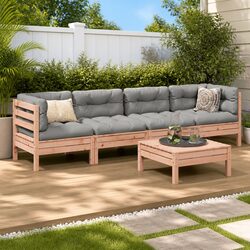 5-Piece Outdoor Sofa Set with Cushions