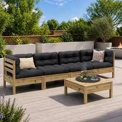 5 Piece Garden Sofa Set – Compact and Stylish