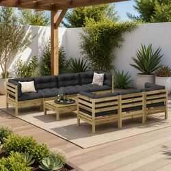 Friendly 8 Piece Garden Sofa Set: Perfect for Your Outdoor Space