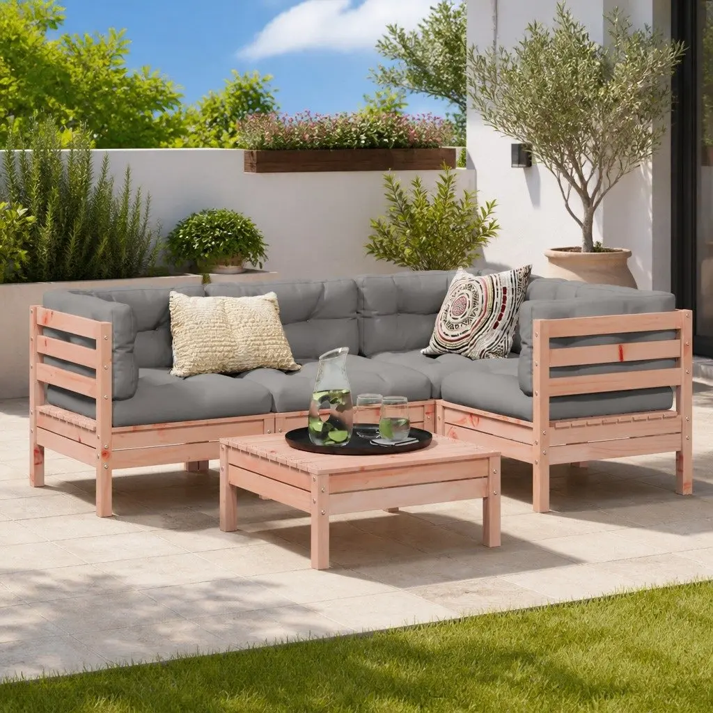 5-Piece Modular Garden Sofa Set for Outdoor Comfort
