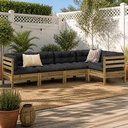 5 Piece Garden Sofa Set