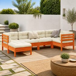 Concise Features of 6-Piece Garden Sofa Set