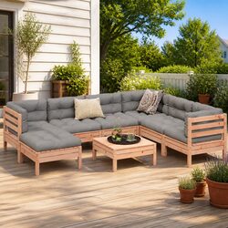 8-Piece Outdoor Sofa Set - Modular and Comfortable