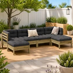Concise Outdoor Sofa Set with Modular Design