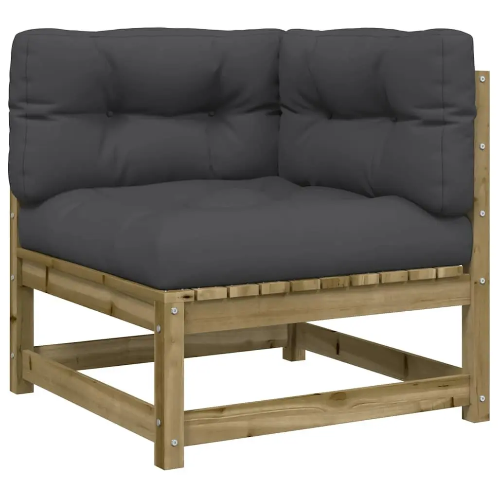 6 Piece Garden Sofa Set Outdoor Furniture Cushions Brown Patio Seating Modular