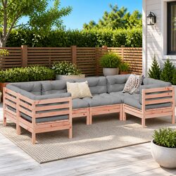 6 Piece Garden Sofa Set: Short and Sweet Comfort