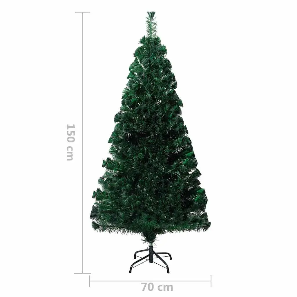 Artificial Christmas Tree Green 150cm Fibre Optic Lights