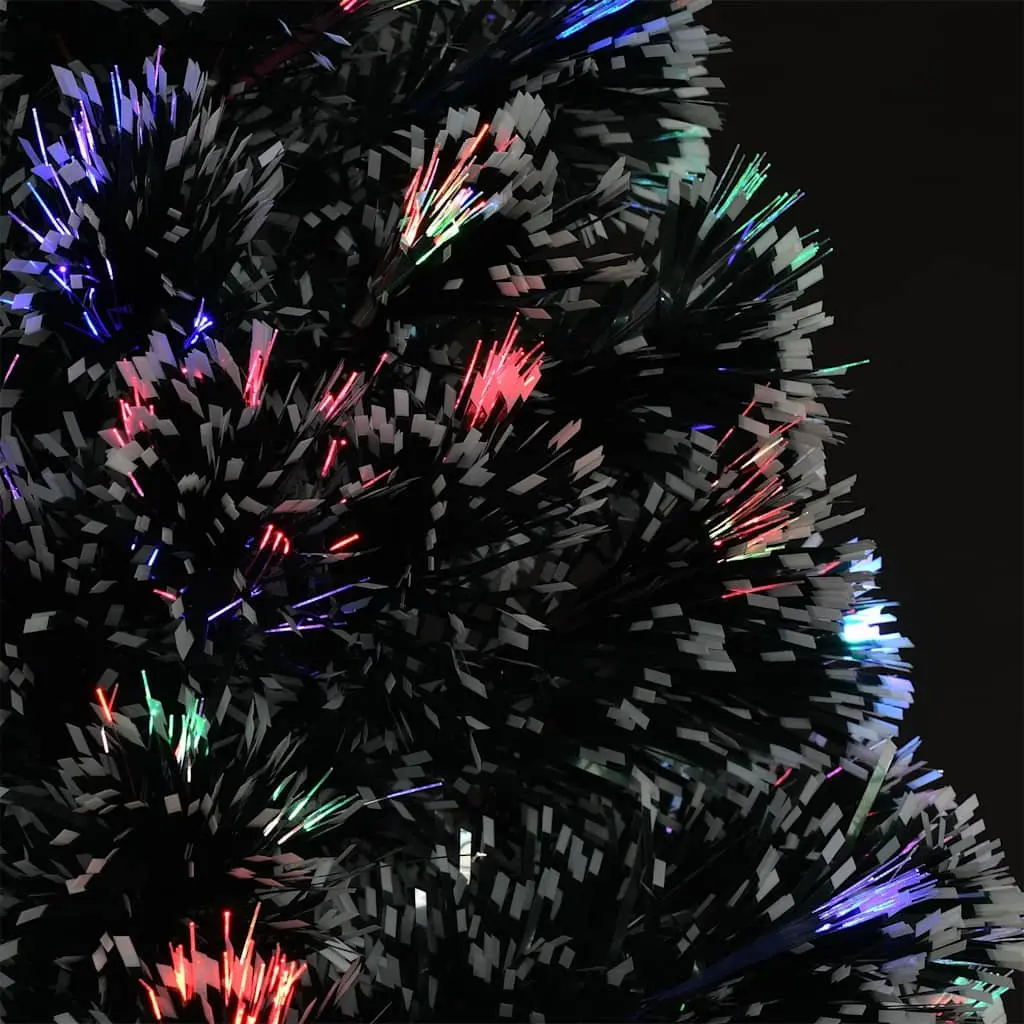 Pre-lit Artificial Christmas Tree Green 120cm Dual Lighting System Fibre Optic LED Lights