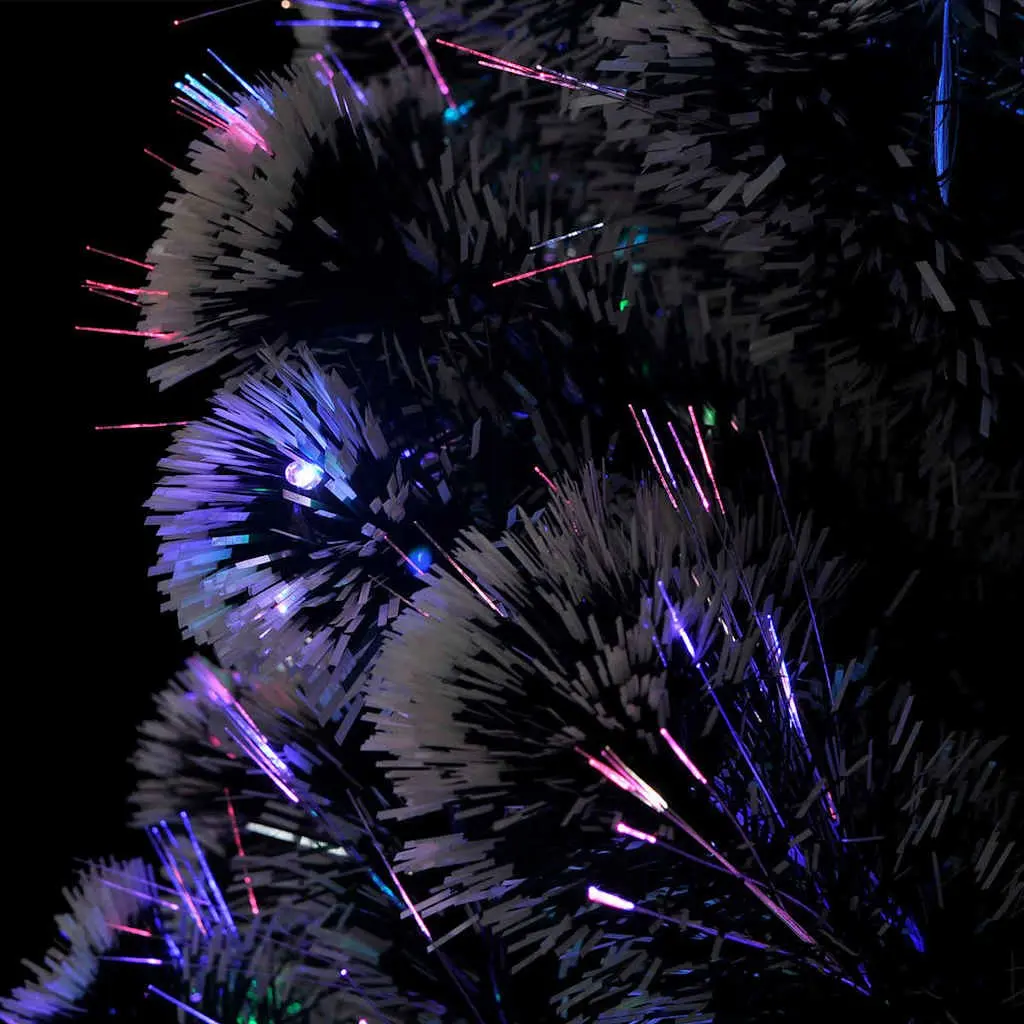 Pre-lit Christmas Tree Green 180cm Fibre Optic LED Lights Holiday Decor