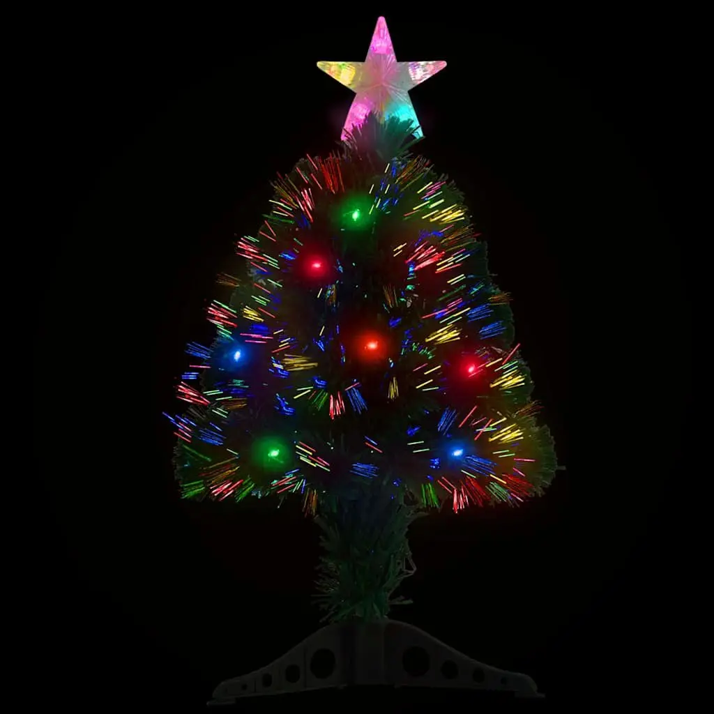 Pre-lit Christmas Tree Green 64cm Artificial with LED Star Top