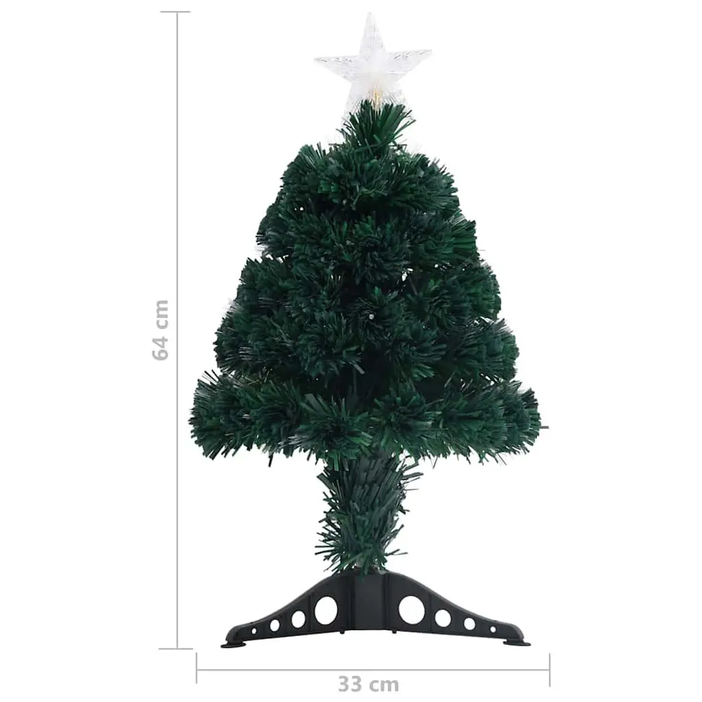 Pre-lit Christmas Tree Green 64cm Artificial with LED Star Top