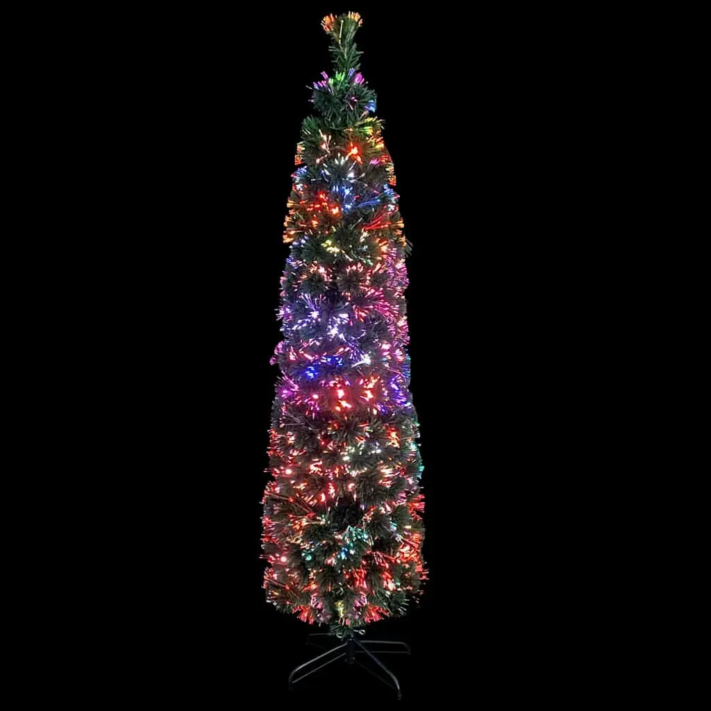 Artificial Christmas Tree Black 150cm Fibre Optic Lighting