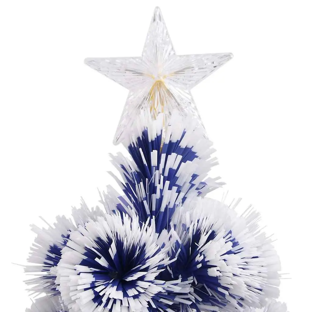 Artificial Christmas Tree White 240cm Dual Lighting LED and Fibre Optic