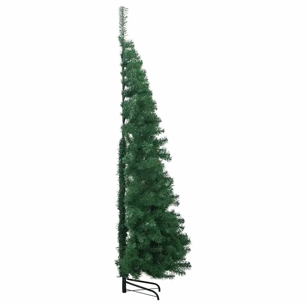 240cm Green PVC Corner Christmas Tree Adjustable Branches for Indoor Display