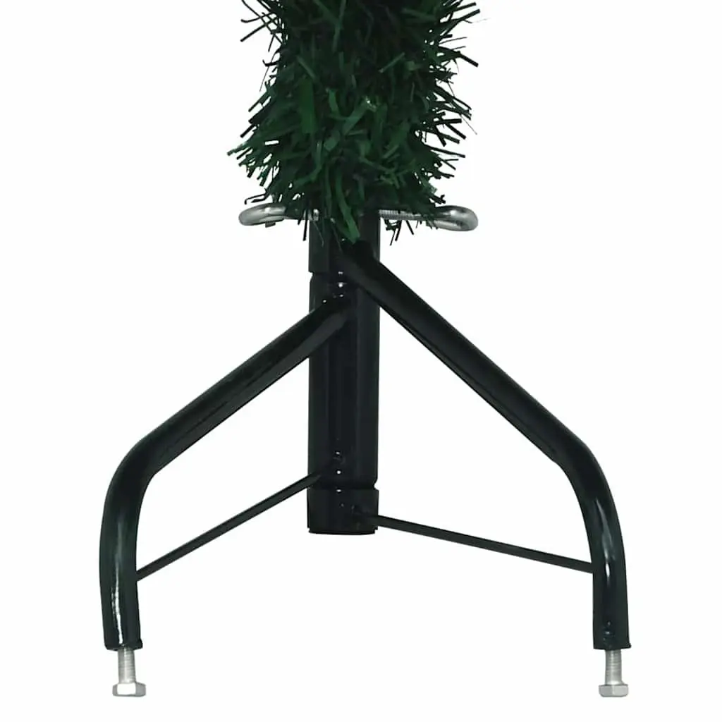 240cm Green PVC Corner Christmas Tree Adjustable Branches for Indoor Display