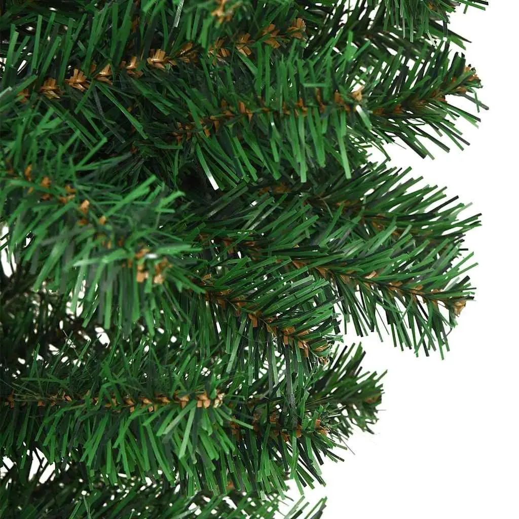 Upside-Down Artificial Christmas Tree Green 180cm Adjustable Branches Steel Stand