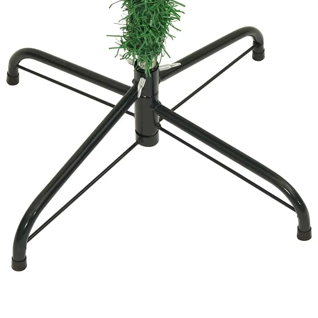 Upside-Down Artificial Christmas Tree Green 180cm Adjustable Branches Steel Stand