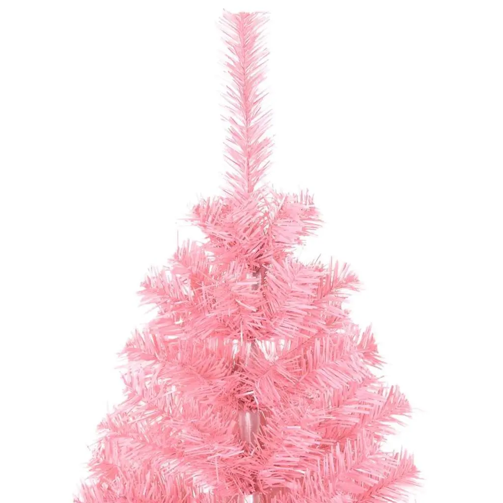 Artificial Christmas Tree Pink 120cm PVC Indoor Seasonal Holiday Home Decor
