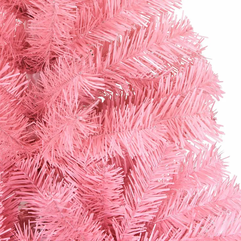 Artificial Christmas Tree Pink 120cm PVC Indoor Seasonal Holiday Home Decor