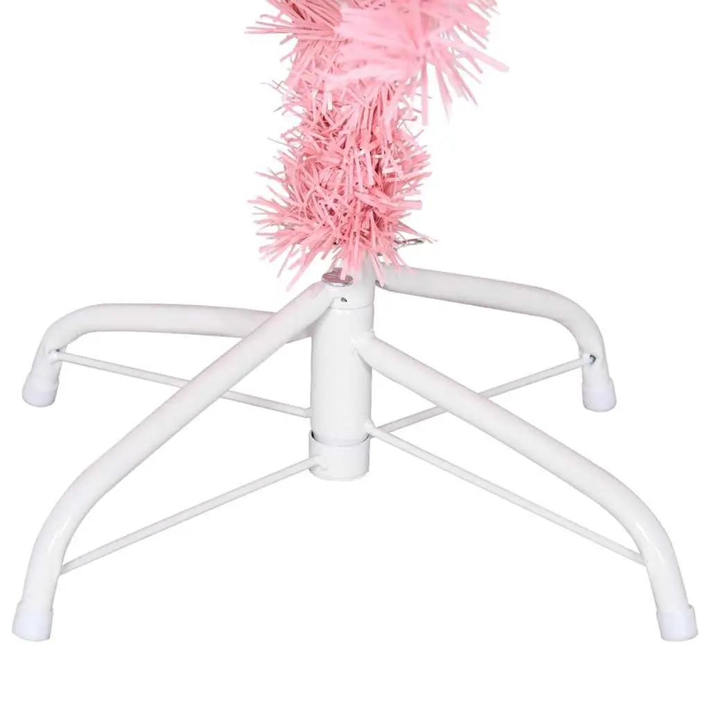 Artificial Christmas Tree Pink 120cm PVC Indoor Seasonal Holiday Home Decor
