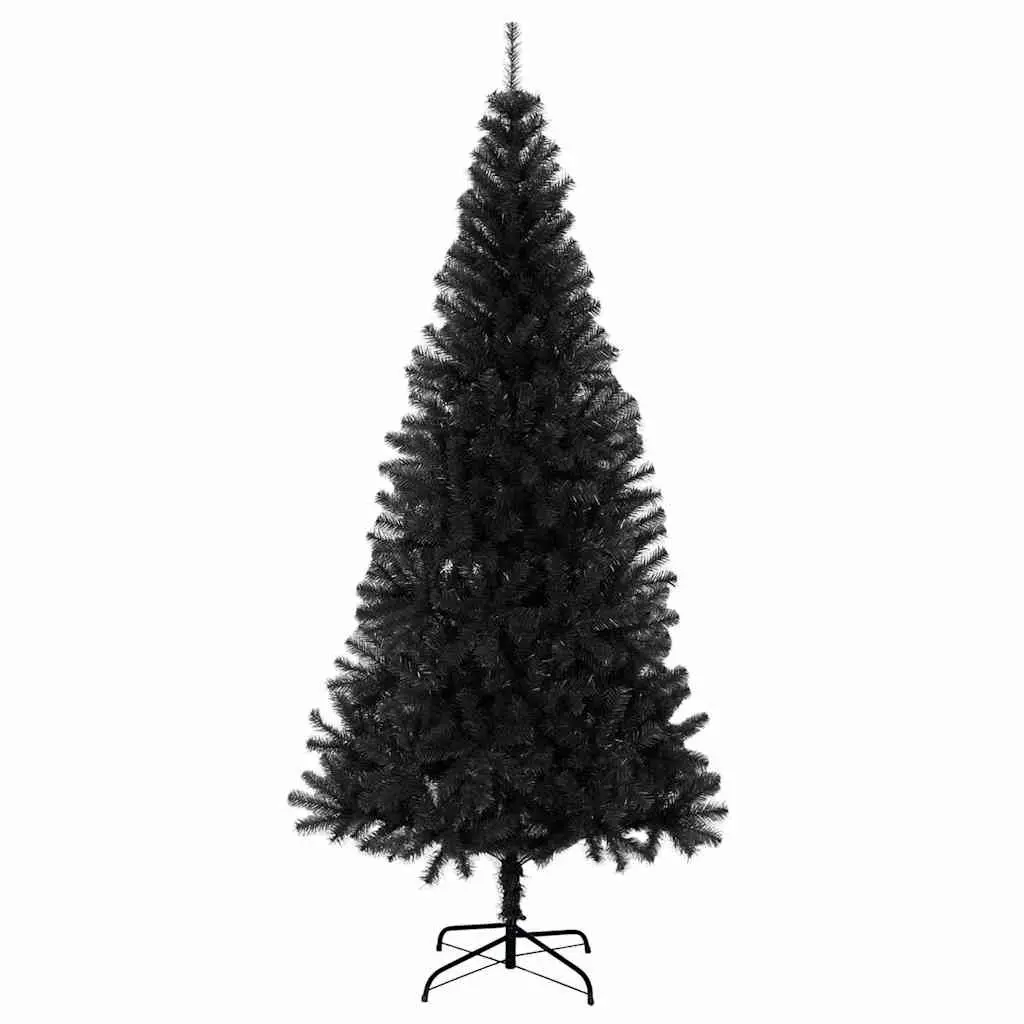 Artificial Christmas Tree Black 240cm Lifelike Shape PVC Holiday Decoration