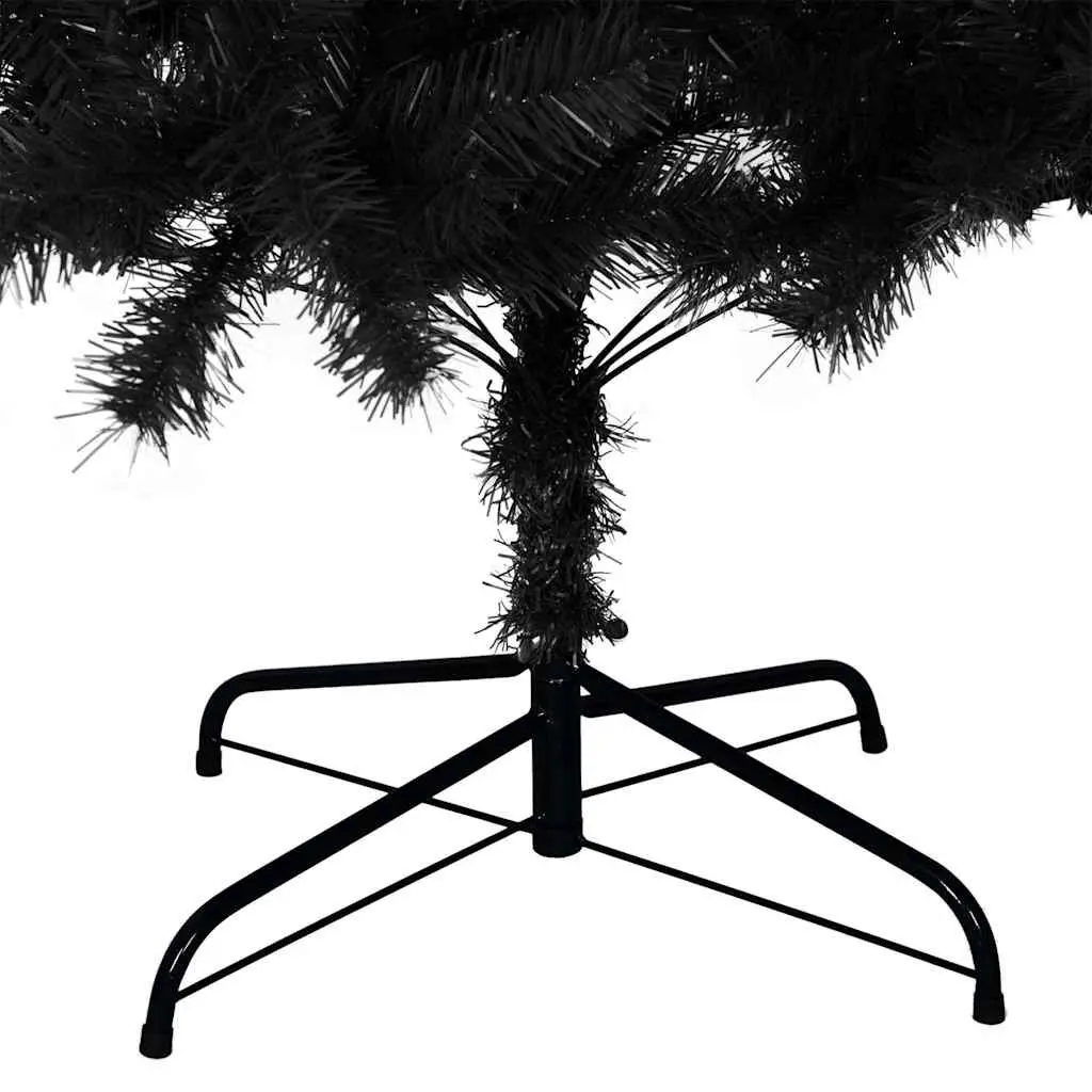 Artificial Christmas Tree Black 240cm Lifelike Shape PVC Holiday Decoration