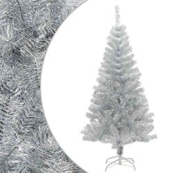 Artificial Christmas Tree 120cm Silver Seasonal Holiday Decorations Indoor