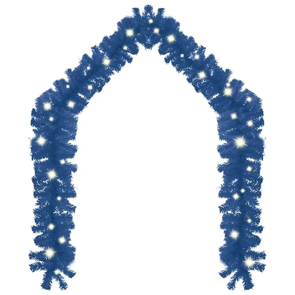 Blue Christmas Garland 20m LED Lights Holiday Decoration Indoor Outdoor Seasonal