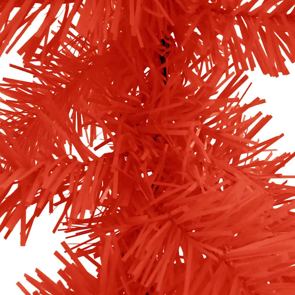 Red Christmas Garland with LED Lights 20m Holiday Decoration Staircase Window