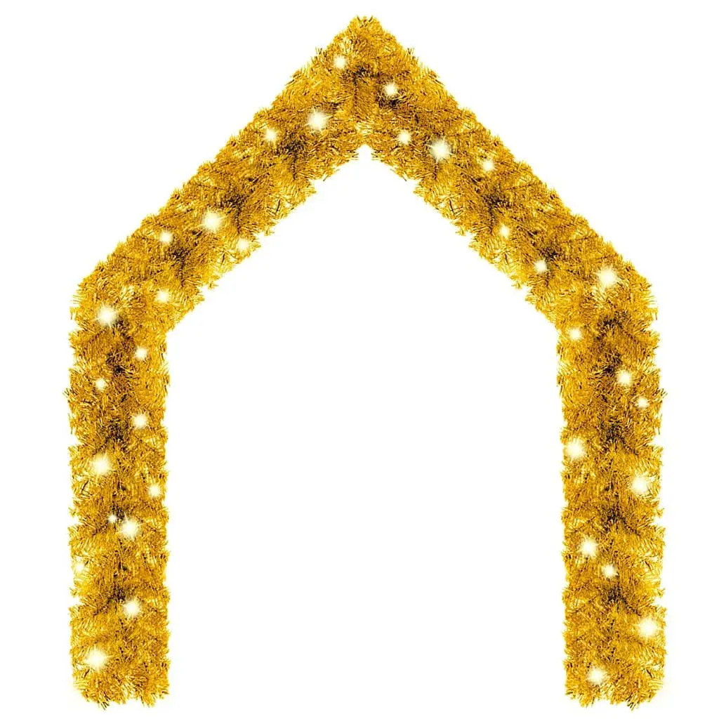 Christmas Garland 20m LED Lights Gold Holiday Decoration Indoor Outdoor Drapes