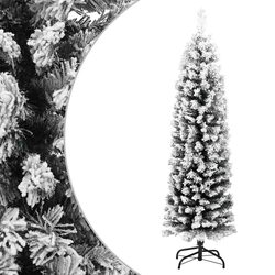 Compact 120cm Flocked Artificial Christmas Tree