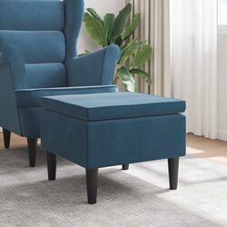 Blue Velvet Stool: Stylish Comfort in a Compact Design