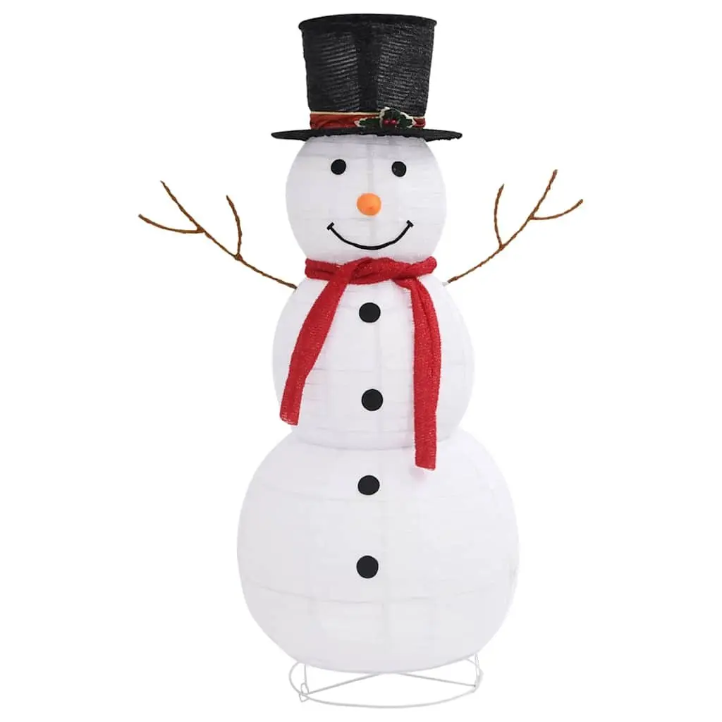 Snowman Decoration Figure 120cm with LED Lights 8 Lighting Effects for Indoor Outdoor Use