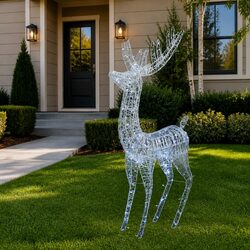 XXL Acrylic Christmas Reindeer with 250 LED Lights