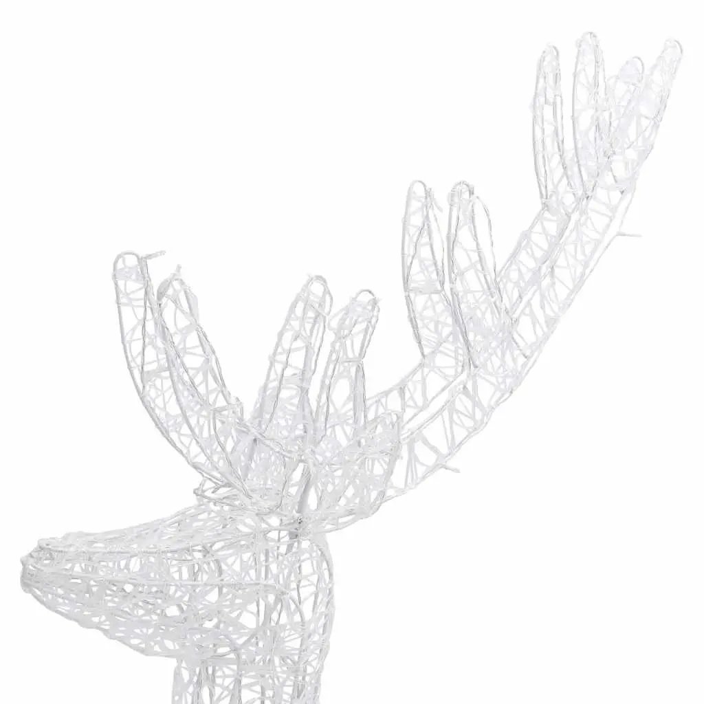 XXL Acrylic Christmas Reindeer Cold White 180cm Pre-lit with 250 LED Lights