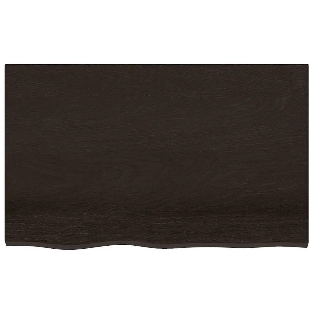 Wall Mounted Basin Shelf Bathroom Vanity Storage Steel Oak Wood Brown Floating