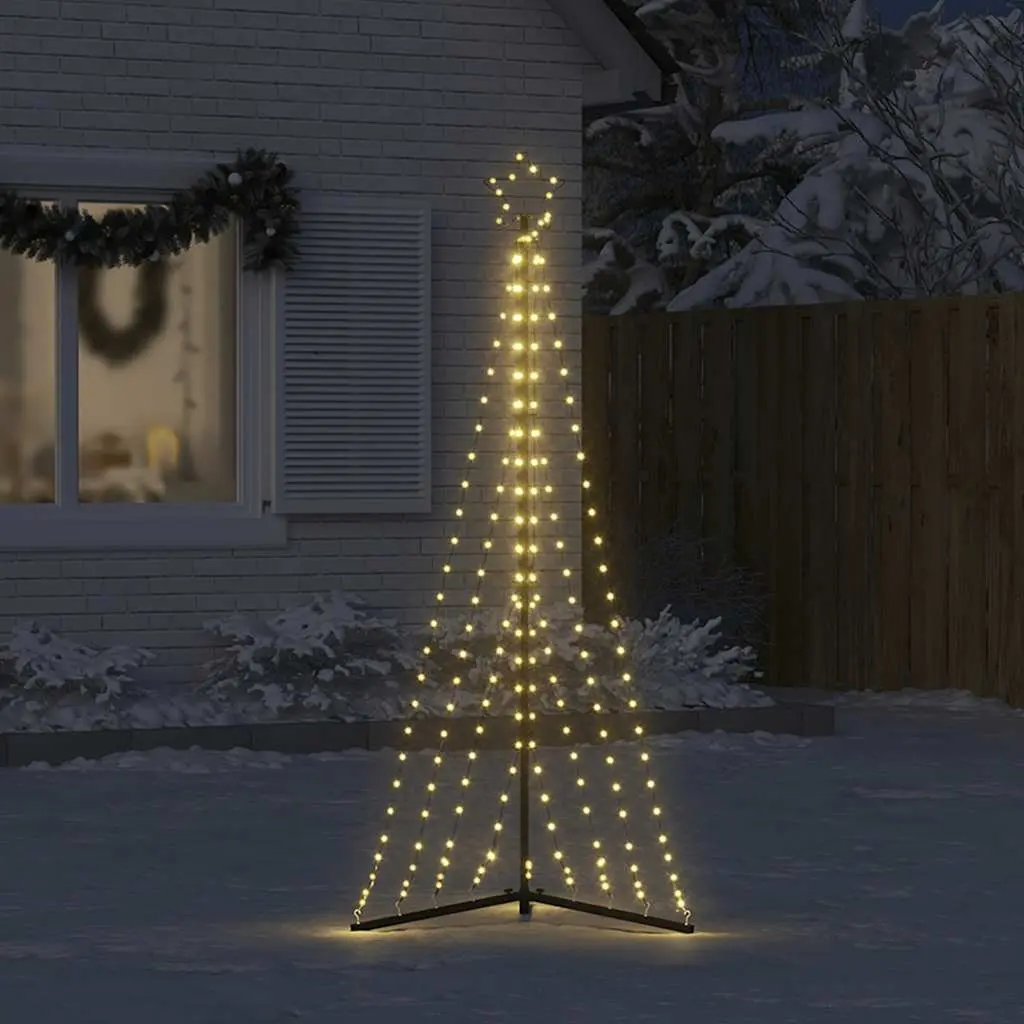 LED Christmas Tree Warm White 182cm 339 Lights Indoor Outdoor Holiday Decoration
