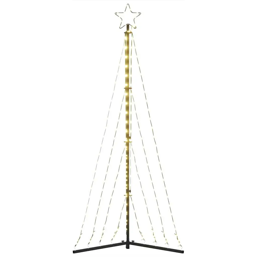 LED Christmas Tree Warm White 182cm 339 Lights Indoor Outdoor Holiday Decoration