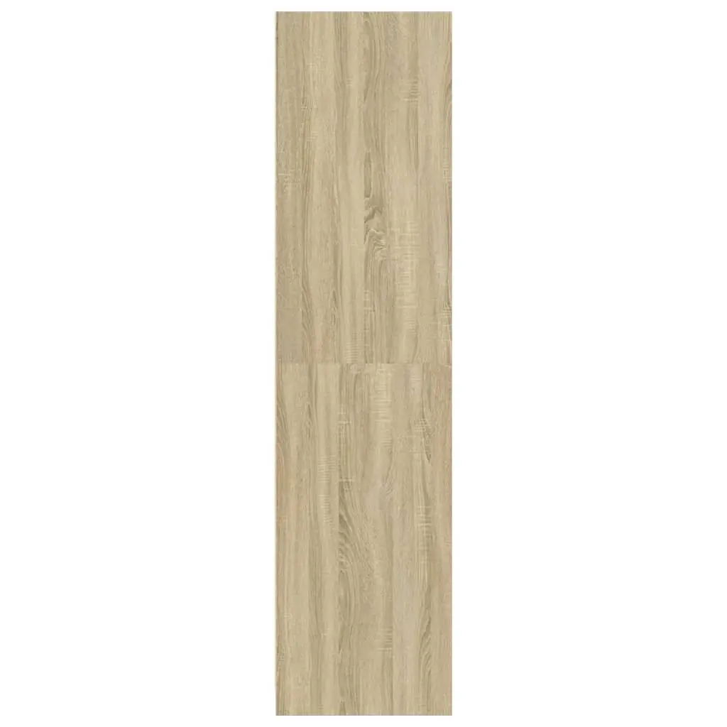 Wardrobe Cupboard Brown Engineered Wood Compact 30x50x200cm Storage Cabinet