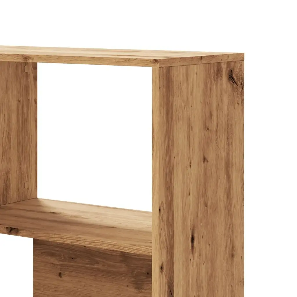 Corner Bookcase Brown 85x85x140cm 4-Tier Engineered Wood Shelving Unit