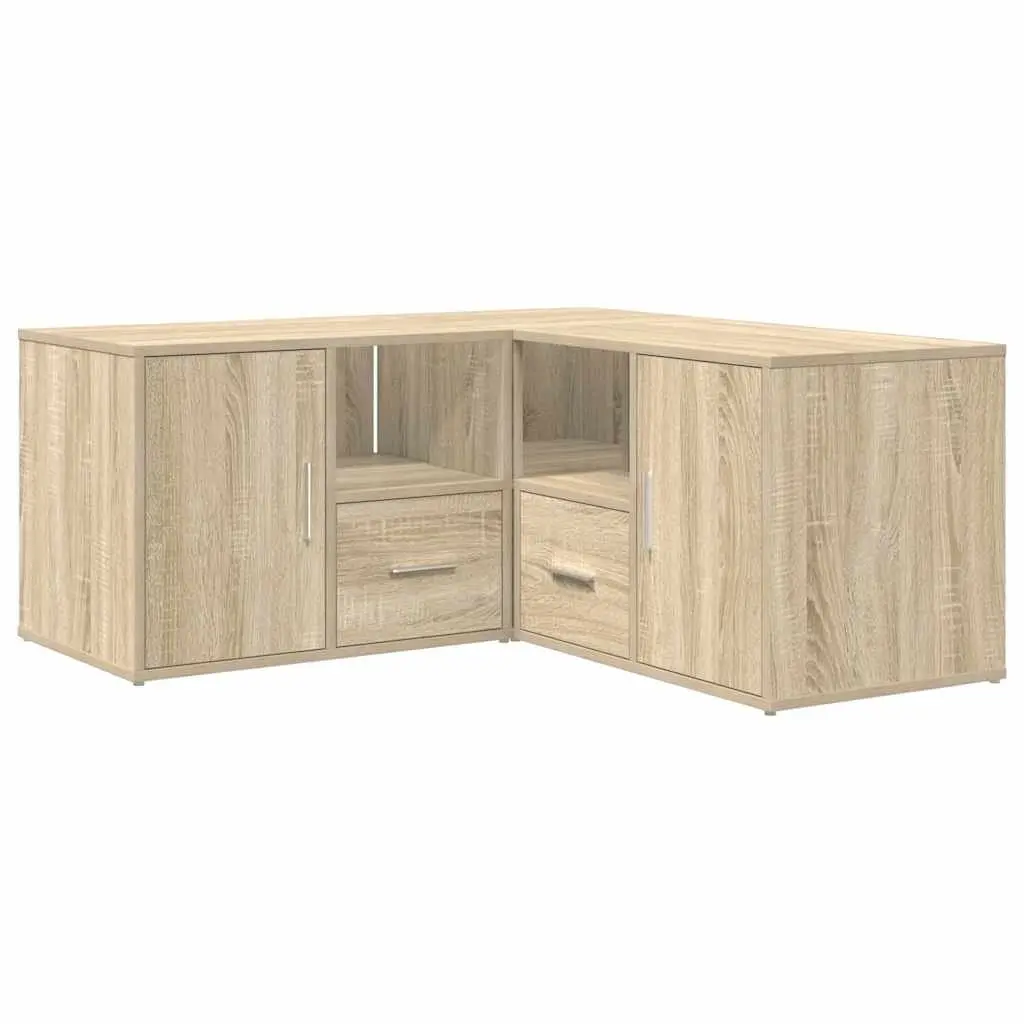 Corner Cabinet Brown Engineered Wood Multifunctional Storage Unit 160x40x45cm