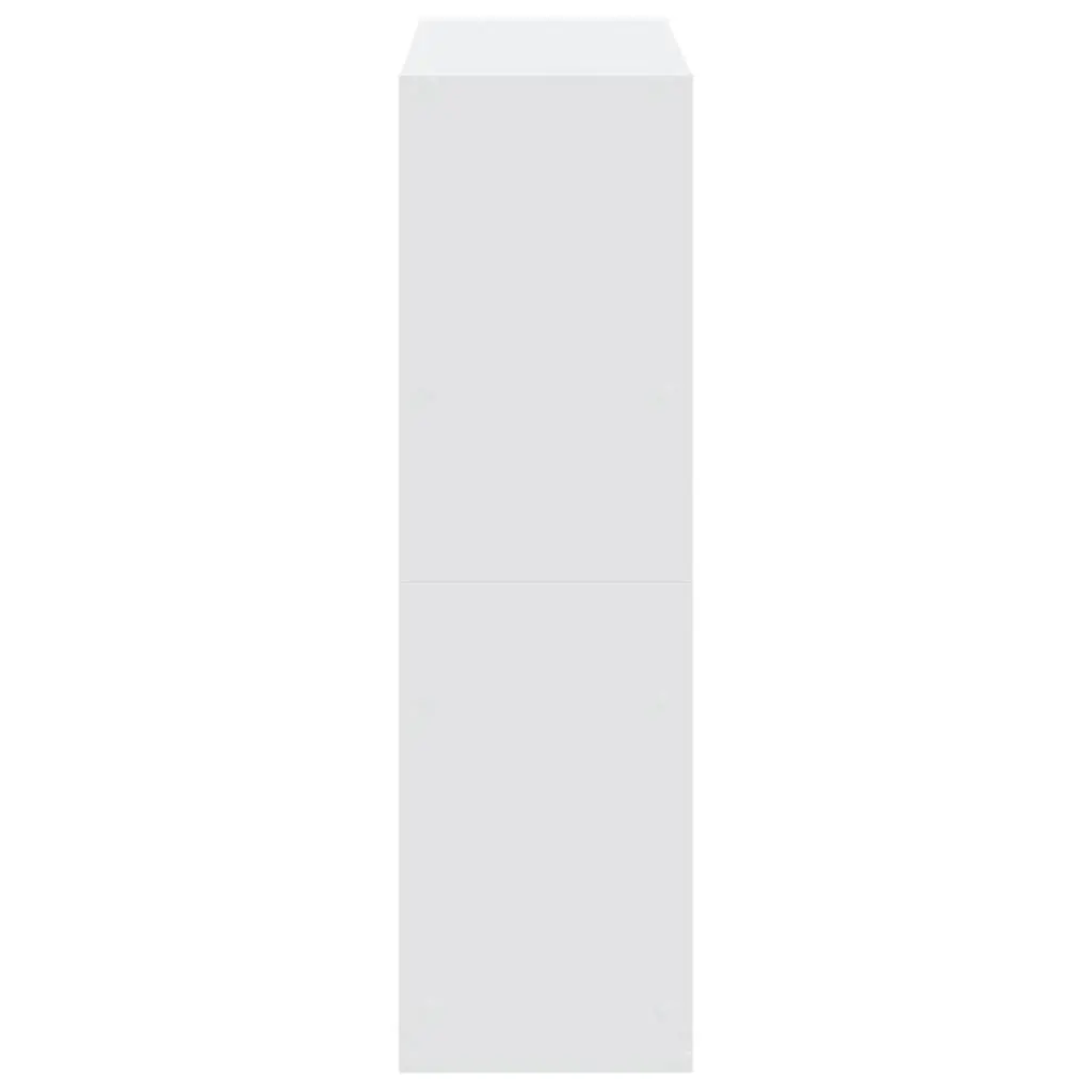 Bookcase White 102x32x108 cm Engineered Wood 9 Compartment Storage Display