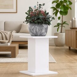 White Plant Stands 2 pcs 30x30x40 cm, Perfect for Display