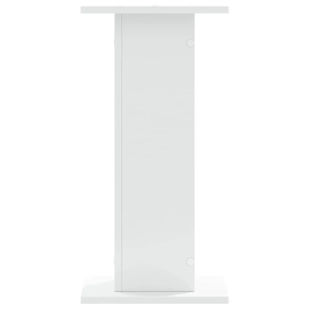 Plant Stands White 30x30x60 cm Engineered Wood Flower Display Stand 2 Piece