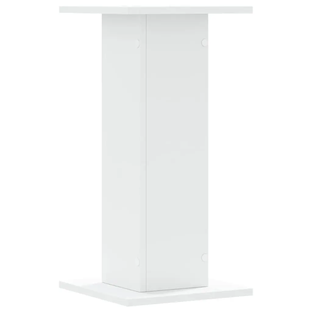 Plant Stands White 30x30x60 cm Engineered Wood Flower Display Stand 2 Piece