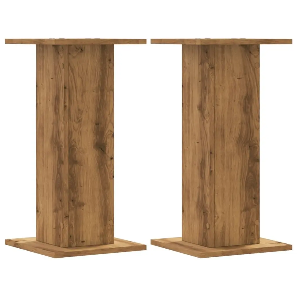 Plant Stands Brown 30x30x60 cm Tall Display Pot Holders 2 Piece
