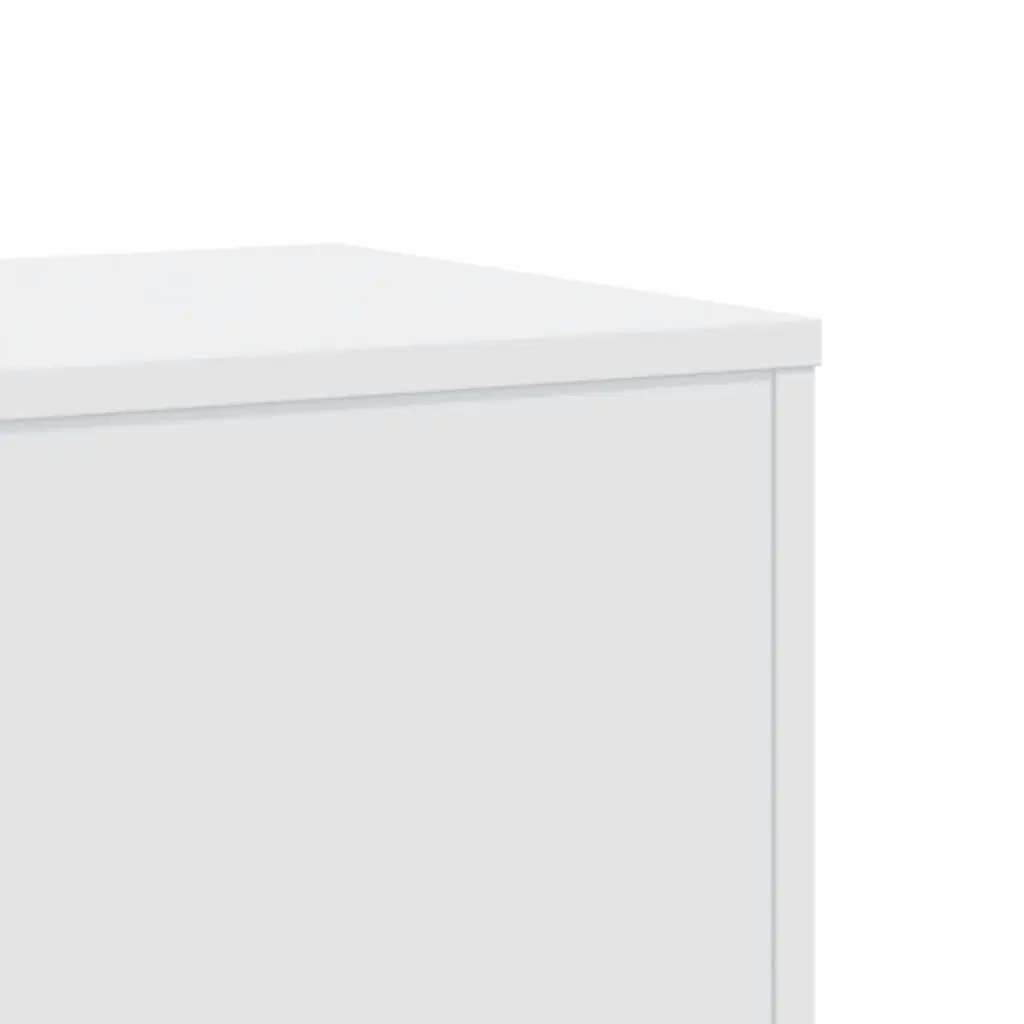 Plant Stands White 33x33x100 cm Durable Engineered Wood 2 Piece Flower Display Stand