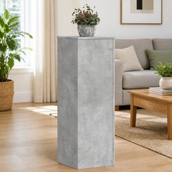 Plant Stands 2 pcs Grey 33x33x100 cm Engineered Wood Flower Pot Display