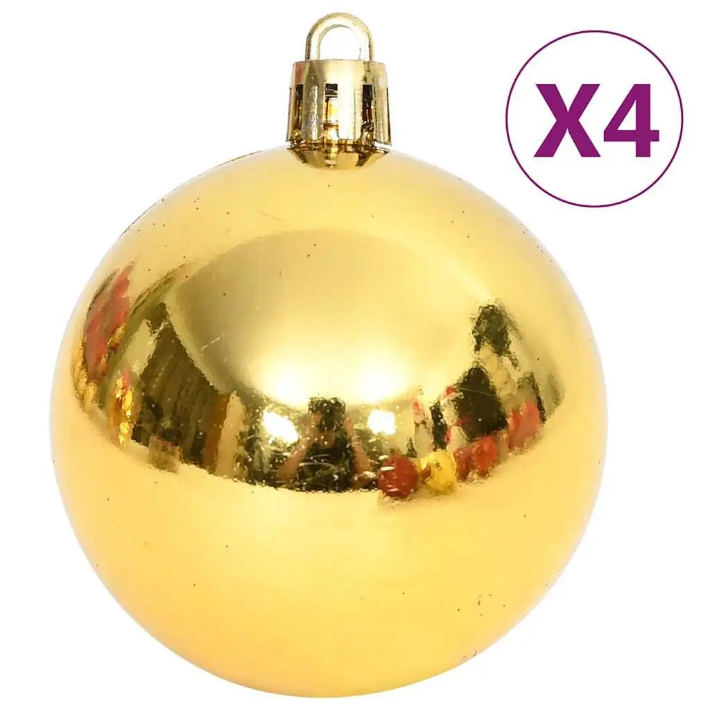 Christmas Bauble Set Gold Red 108 Piece Shatterproof Tree Decoration