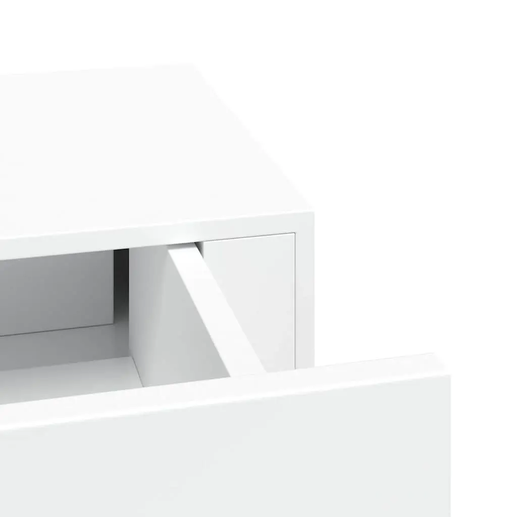 Wall-mounted Drawer Shelf White 40x23.5x10cm Floating Storage Organizer